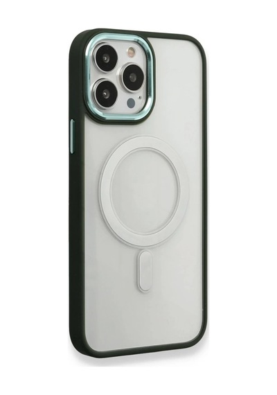 İphone 14 Pro Max Kılıf Room Magneticsafe Silikon - Köknar Yeşili