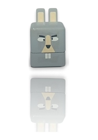 Super Bear Adventure, Baaren-şika, Penguen, Tilki, Tavşan, Timsah, Arı Loy3d 9 Cm Gri