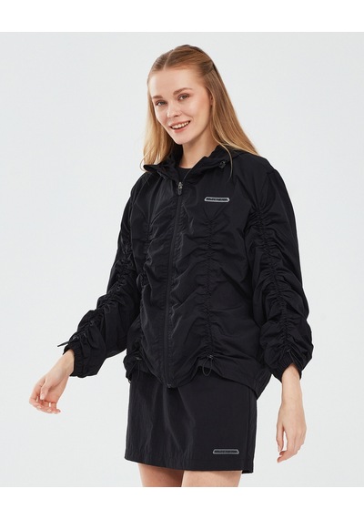 Skechers Micro Collection W Hooded Jacket Kadın Siyah Fermuarlı Eşofman Üstü S241094-001 Siyah Skechers Micro Collection W Hooded Jacket Kadın Siyah Fermuarlı Eşofman Üstü S241094-001 Siyah