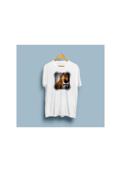 Bahriyeli Collection Oversize Seeing İs Believing Tasarım Unisex T-shirt Beyaz