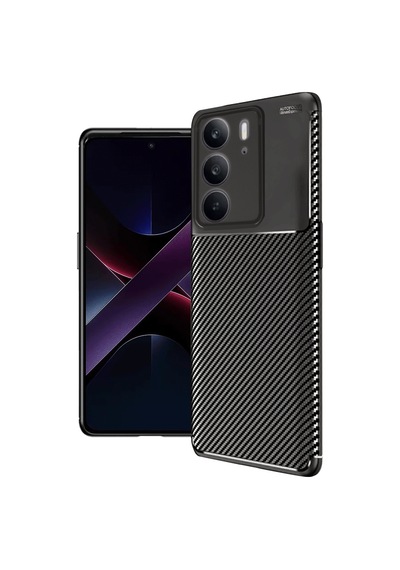 Realme C75 4g Uyumlu Auto Focus Karbon Kapak - Siyah