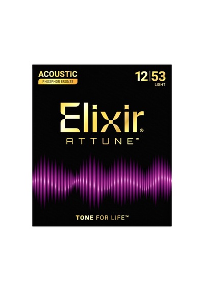 Elixir Attune Phosphor Bronze Light Akustik Gitar Teli 12-53