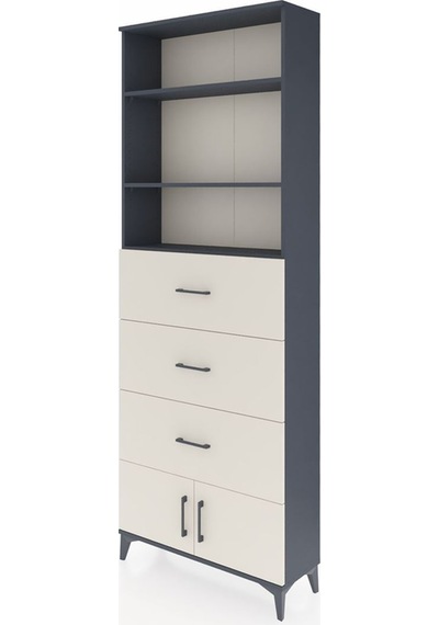 Arges Dolap 3 Raflı 3 Çekmeceli 2 Kapaklı 88x30x243 Antrasit-... Antrasit Arges Dolap 3 Raflı 3 Çekmeceli 2 Kapaklı 88x30x243 Antrasit-... Antrasit