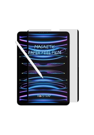 Novstrap Apple Uyumlu iPad  Pro 11 2/3/4 Nesil İle Mıknatıslı Tak Çıkar Paper Like Ekran Koruyucu