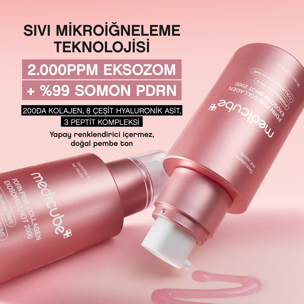 Medicube Pdrn Pink Collagen Exosome Shot Serum Yaşlanma Karşıtı Serum