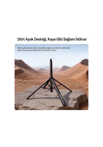 Ulanzi Tt91 Otomatik Açılır 1/4 İnç Bağlantılı Uzatma Çubuğu - T192 Siyah