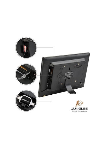 Tr Dijital Fotoğraf Çerçevesi Otomatik Slayt Gösterisine Sahip 7 Inç Lcd Usb/sd Mp3/mp4 Çalar Siyah Diğer