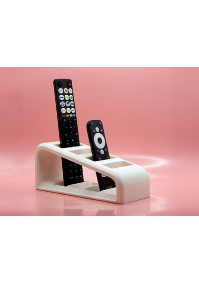 Kumanda Organizer Standı Uzaktan Kumanda Düzenleyici 4 Tv Kumandalık Modern Beyaz