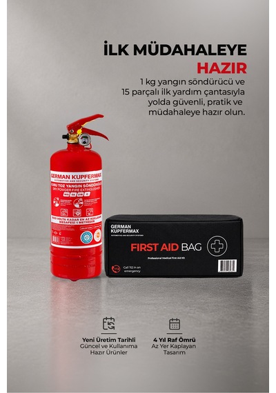 Araç Acil Durum Ve Kaza Seti 20 Parça İlk Yardım