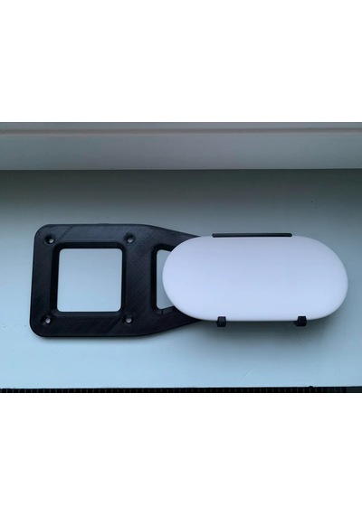 3d Baskı Tv Arkası 75x75 Vesa Deliğine Monte Medya Oynatıcı Tutucu Braket Kolay Montaj Siyah Diğer