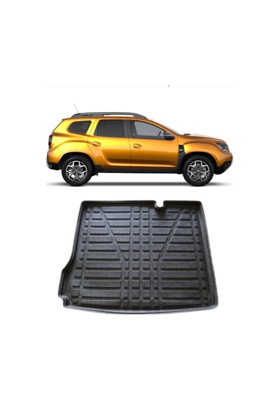 Borngarage Duster 4X2 Bagaj Havuzu 2018-2022 Özel Üretim Kokusuz 3D Kauçuk Uyumlu Duster 4X2 BH