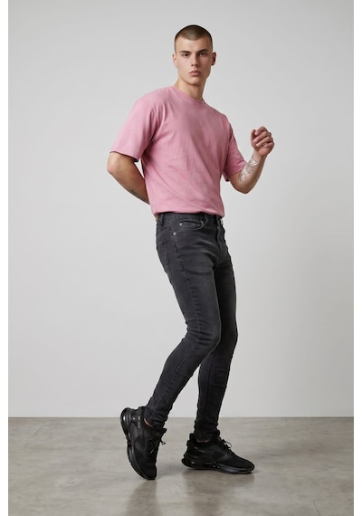 BLACK STEEL Yıkamalı Erkek Denim Pantolon-kod:811 Antrasit