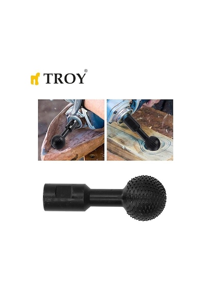 Troy 25082 Avuç Taşlama İçin Küresel Ahşap Zımpara, Öğütme Ucu, M14-40