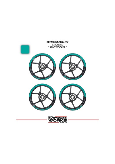 Bajaj Dominar 400 Jant Şeridi Yarım Jant Kaplama & D400 Yazı Sticker Seti 22977237