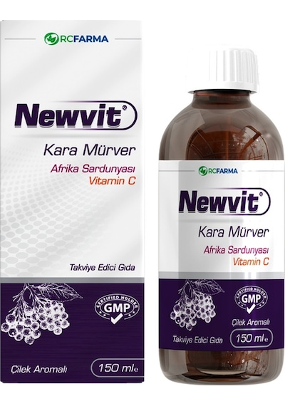 Newvit Sambucus Afrika Sardunyası Şurup
