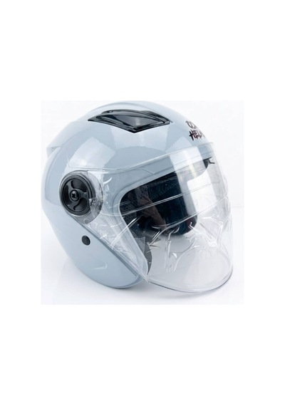 Oso Helmet Yarım Kask Gözlüklü Gri - Xl Beden Gri