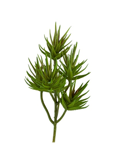 Yapay İğne Yapraklı Sukulent Demeti Açık Yeşil 34 Cm-10923
