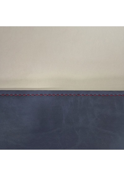 2 Adet Deri Mürdüm Çift Taraflı Kenar Dikişli Amerikan Servis 33x44 Cm-kolay Silinebilir Supla Mavi
