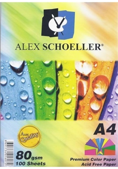 Alex Schoeller Fotokopi Kağıdı A4 Renkli Krş. 50 Li Alx-621