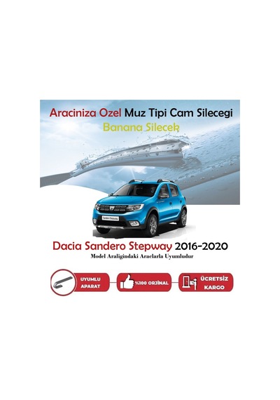 Dacia Sandero Stepway Muz Silecek Takımı 2016-2020