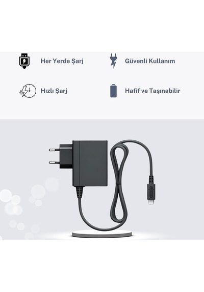 Nintendo Switch Ac Elektrik Şarj Cihazı Adaptörü