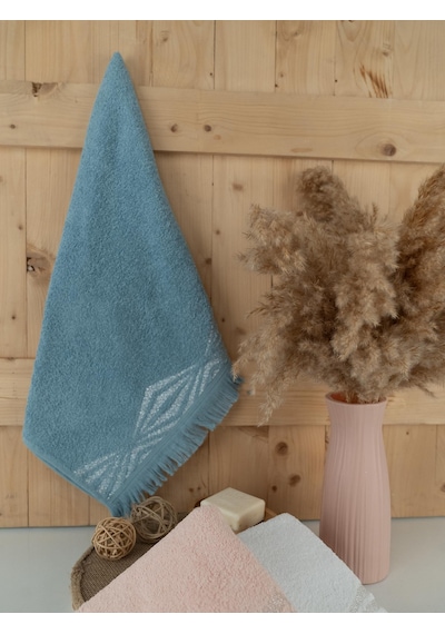 Pamuklu 3'lü 50x80 Cm Renkli Bohem Detaylı Havlu Seti Baveno Renkli