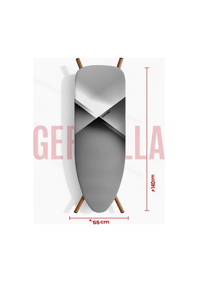 Gercella Prestige Ütü Masası Kılıfı Örtüsü Bezi Grey