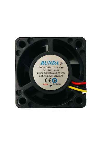 Runda 40X40X20Mm 24V 0.08A 8500Rpm Kare Fan