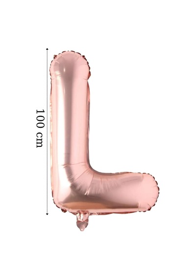Kişiye Özel Doğum Günü Folyo Balon Set 76 Cm İsim Folyo Balon 5 Harf Rose Gold Pembe