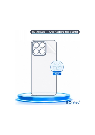 Schitec Honor X7c Uyumlu Arka Yüzey Hidrojel Koruyucu Film