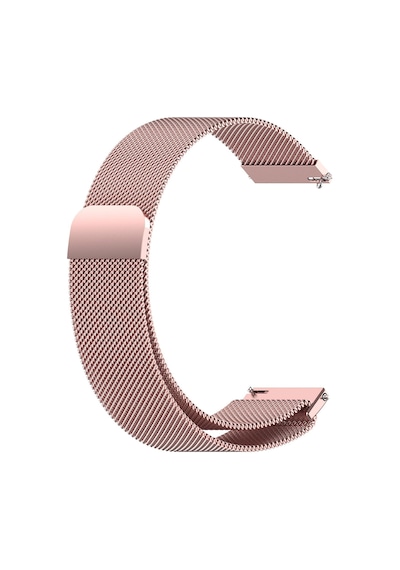 Caseonn Garmin Vivoactive 5 Kordon Manyetik Metal Hasır Kayış Rose Pink