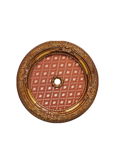 60x60 Oval Kahve Renk Saray Tavan Göbek