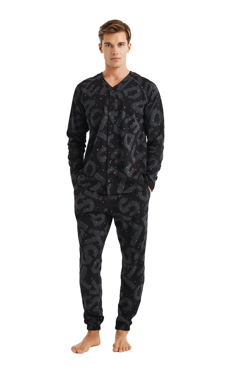 Blackspade Erkek Pijama Takımı 40600 - Desenli Çok Renkli