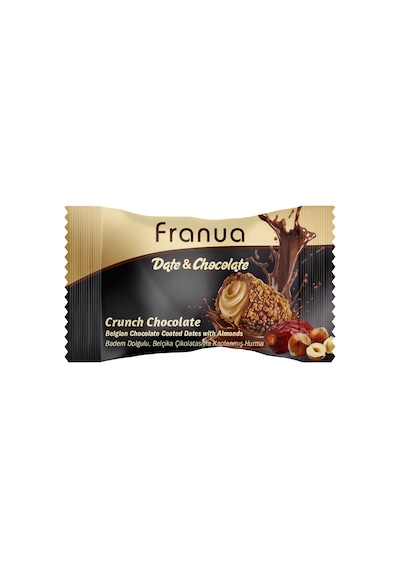 Franua Crunch Fındık Kremalı Belçika Çikolatalı Hurma 125 G
