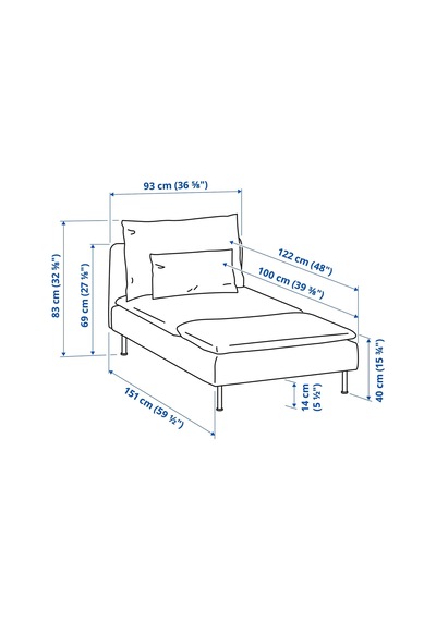 Ikea Kırmızı Rahat Kanepe - Uzanma Koltuğu