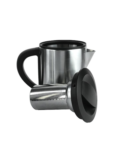 Crown Crw-2201 1800w 1.8 - 0.8 Litre Çelik Hazneli Çaycı Mutfak Kettle Demlikli Ve Süzgeçli Inox Gümüş