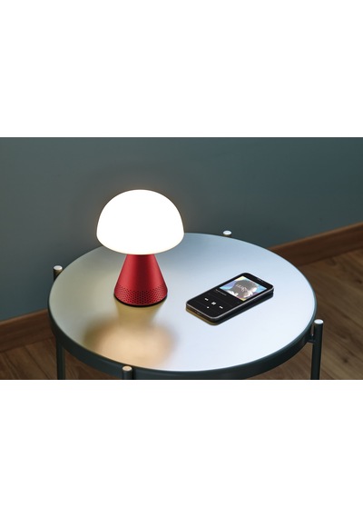 Lexon Mina L Led Lamba Ve Bluetooth Hoparlör Koyu Kırmızı Kırmızı