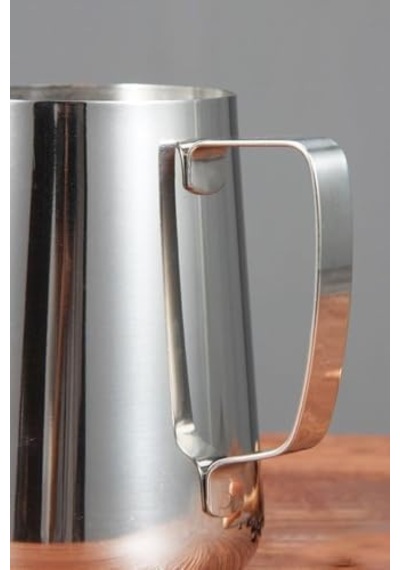304 Çelik 900 Ml Kahve Süt Köpürtme Potu Sütlük Pitcher Cin504