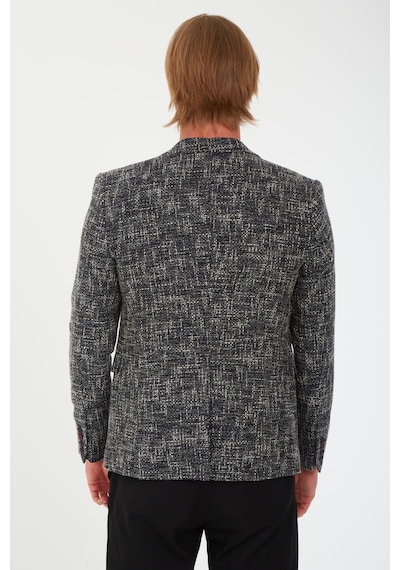 Sposo 5118 Dar Kalıp Kışlık Lacivert Erkek Blazer Ceket Lacivert