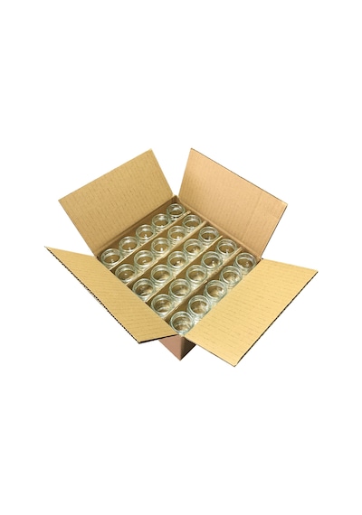 Afracam 40 Ml Metal Kapaklı Şeffaf Cam Kavanoz 50 Adet Siyah