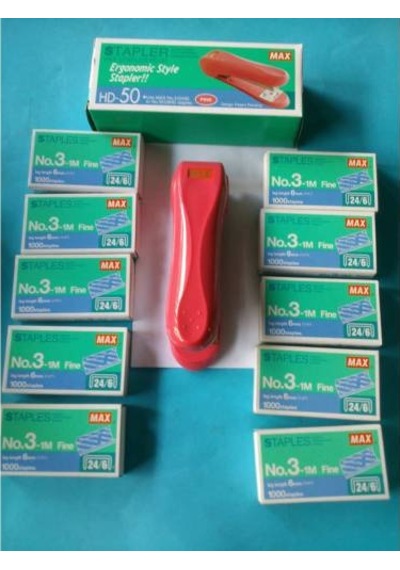 Zımba Makinası 24 x 6 Telbasma +10 Kutu Zımba Teli Marka Max