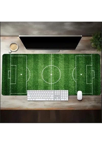 70x30 Cm Futbol Sahası Temalı Kaydırmaz Taban Speed Yüzey Oyuncu Mouse Pad Gaming
