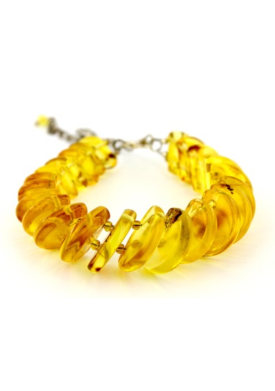 Kehribar Bileklik Özel Tasarım Ambergold Blk23-61 Çok Renkli