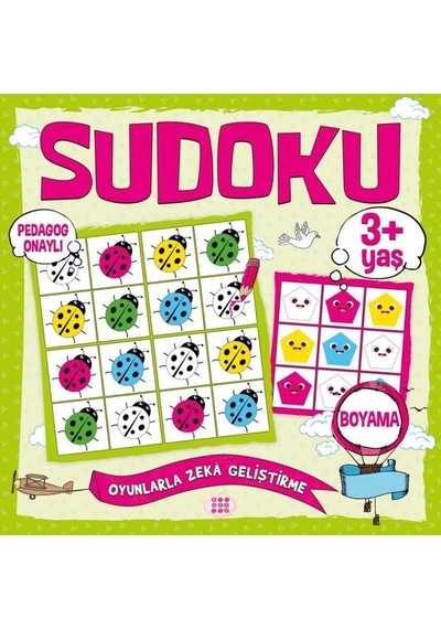 Çocuklar İçin Sudoku - Boyama 3+Yaş- Dokuz Yayınları