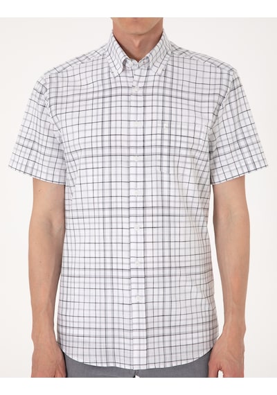 Pierre Cardin Erkek Gri Gömlek Kısa Kollu 50303387-vr024 Gri