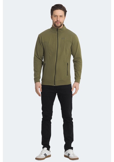Slazenger Kagısona 2 Li Set Erkek Sweatshırt Bej - Haki