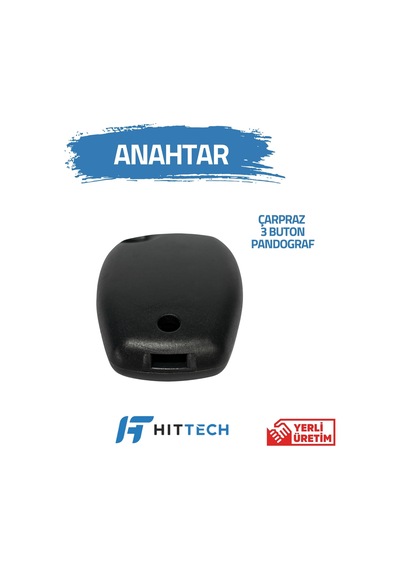 Renault - Master 3 Uyumlu 3 Buton Pandoğraf Anahtar Kabı