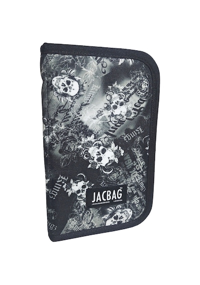 Jacbag Cover -sert Kapaklı Lastikli Kalem Kutusu Cover-kurukafa renkli