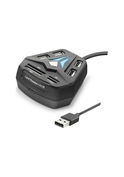 Usb Hub Kart Okuyucu 8 Port Siyah A068b Evimdeyokyok