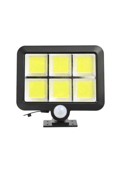 3 Modlu 120 Cob Led Kumandalı Solar Panel Güneş Enerjili Duvar Lambası Bahçe Lambası Çok Renkli